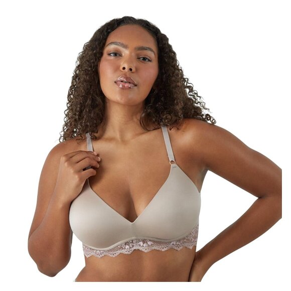 NWT Maidenform Love the Lift Your Lift Wireless Bra Evening Blush Brown 36D - Picture 1 of 9